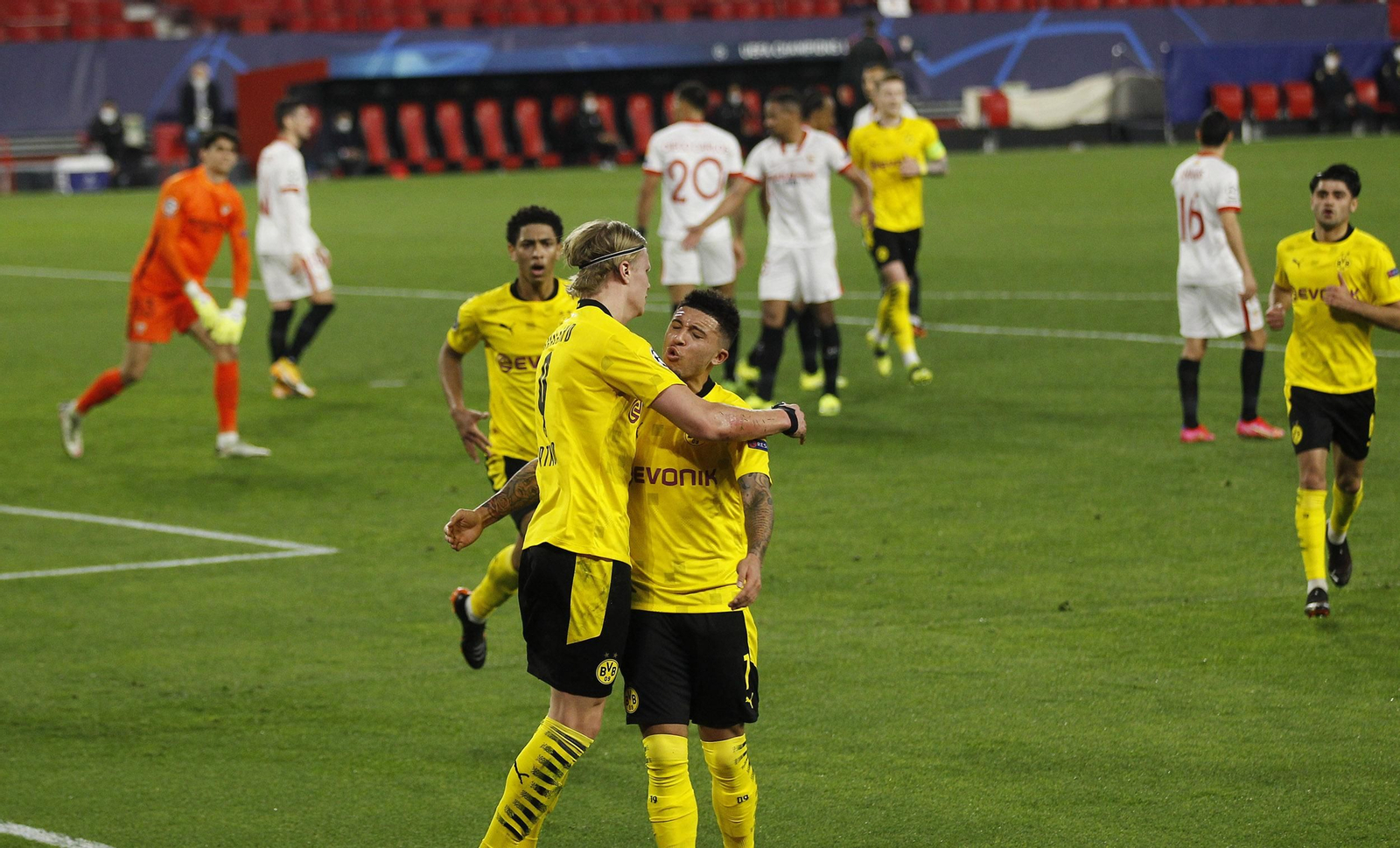 Las imágenes del Sevilla-Borussia Dortmund de Champions