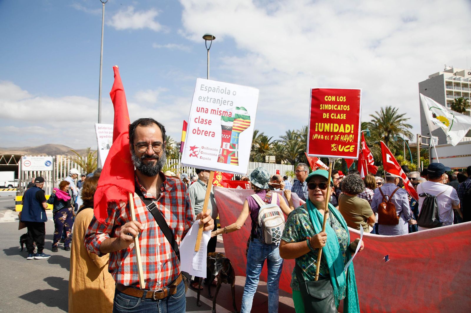 Las imágenes de la manifestaciones del 1 mayo en Almería, Día del Trabajador