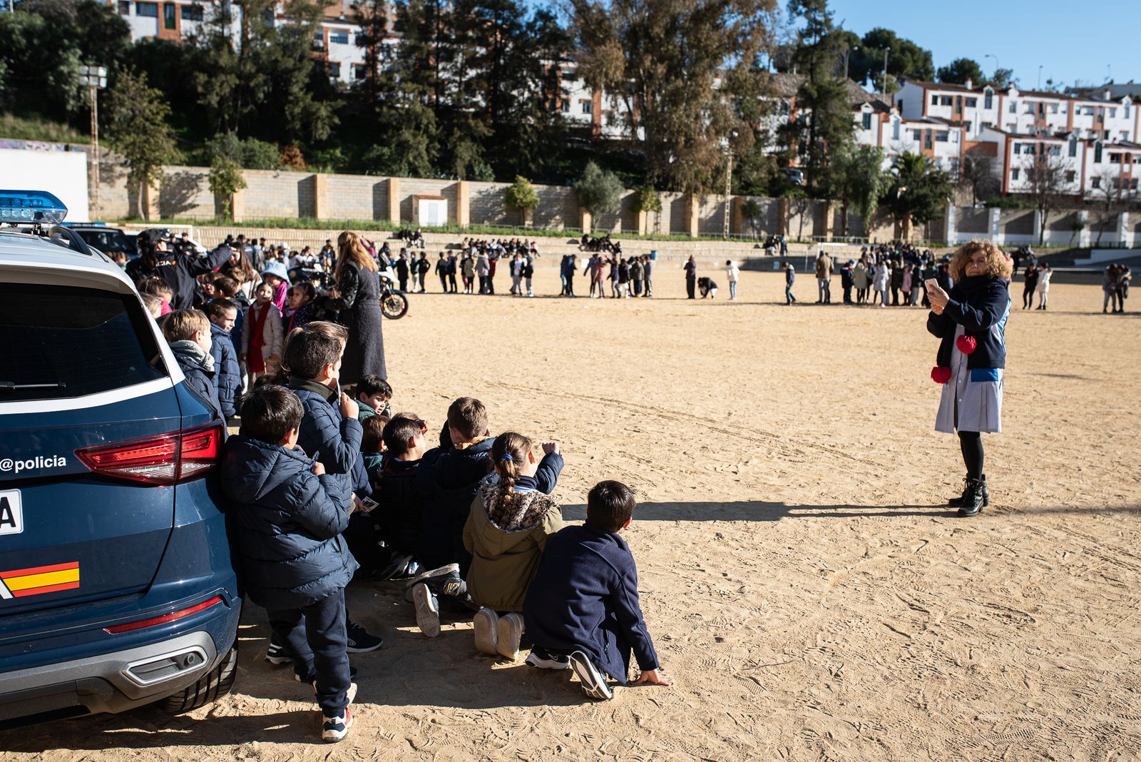 Imágenes de la exhibición de la Policía Nacional en el SAFA Funcadia