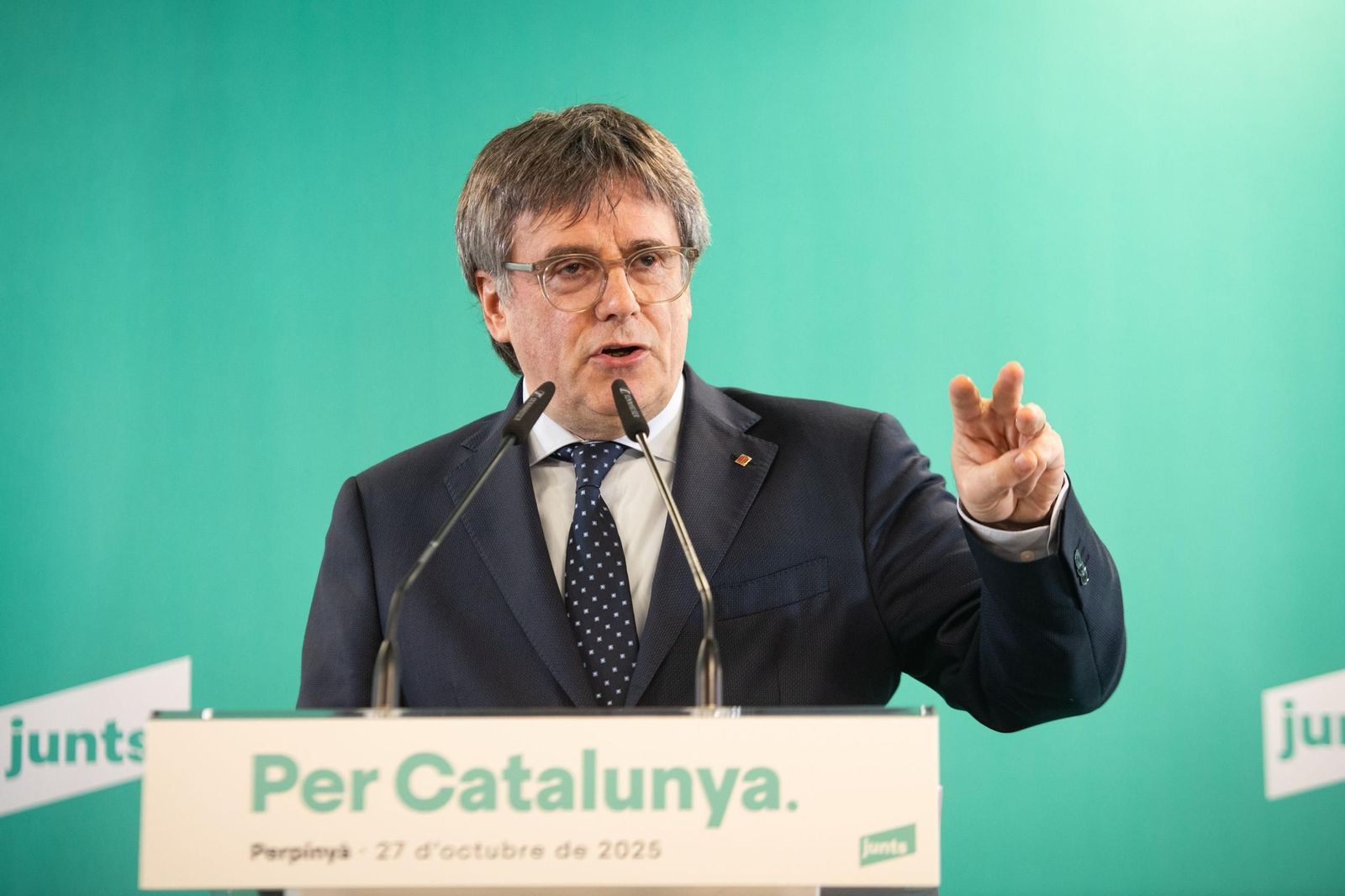 El ex presidente de la Generalitat y líder de Junts, Carles Puigdemont.