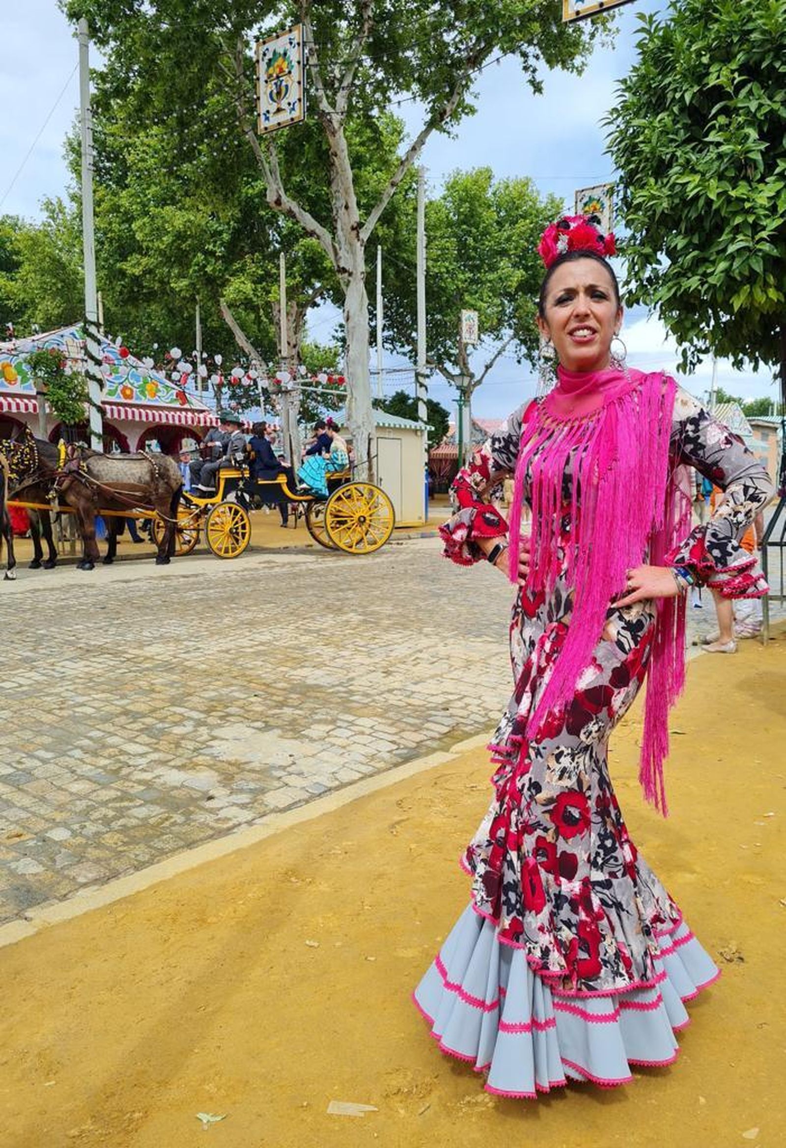 Galería fotográfica de los diseños de Ángeles Verano en la Feria de Sevilla