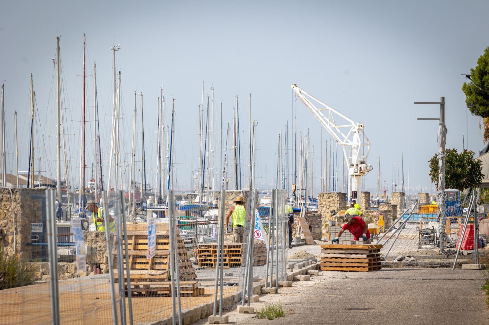 Las obras del paseo fluvial portuense, en imágenes
