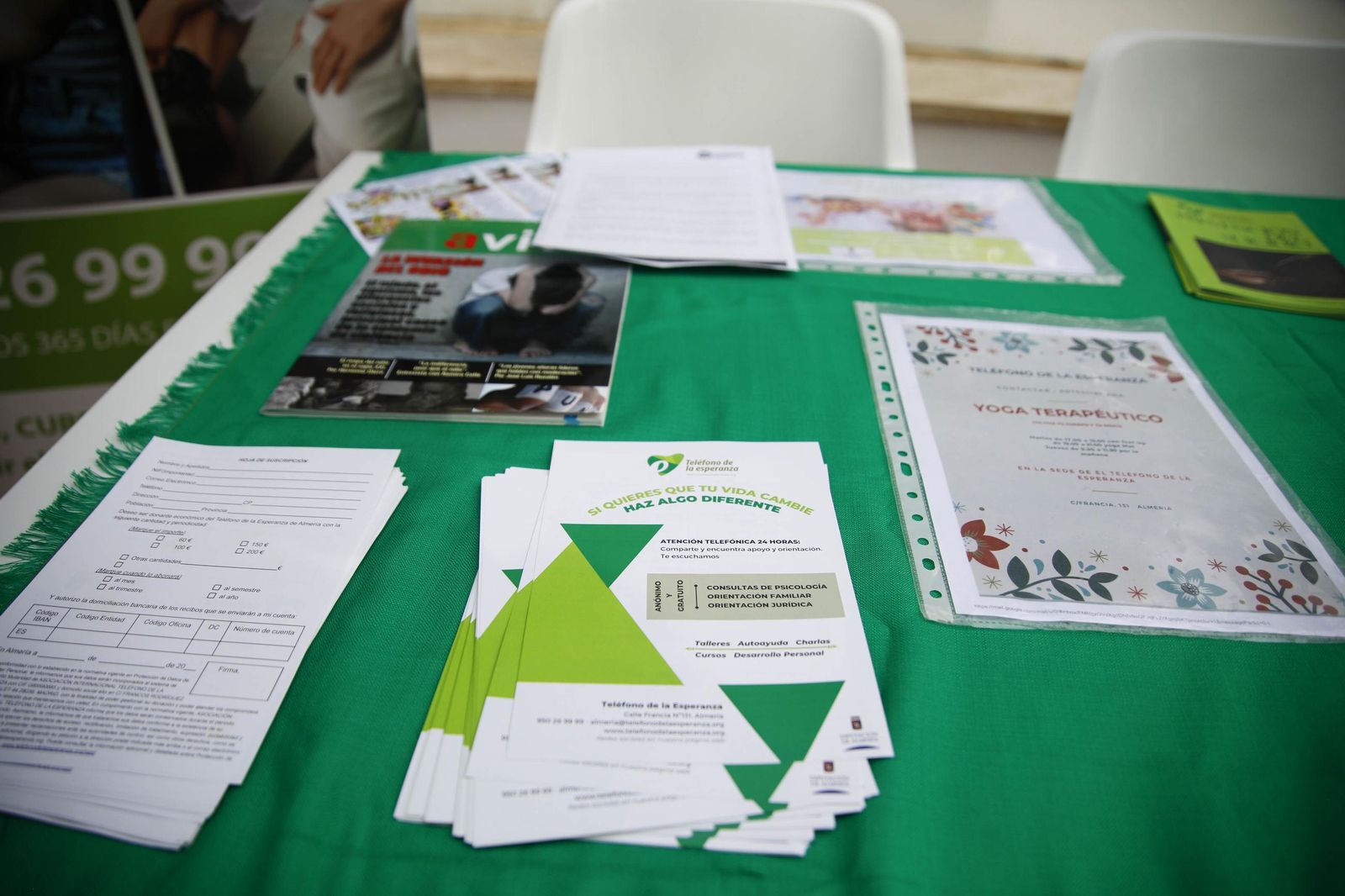 Las imágenes del "Día mundial de la salud mental" en Almería