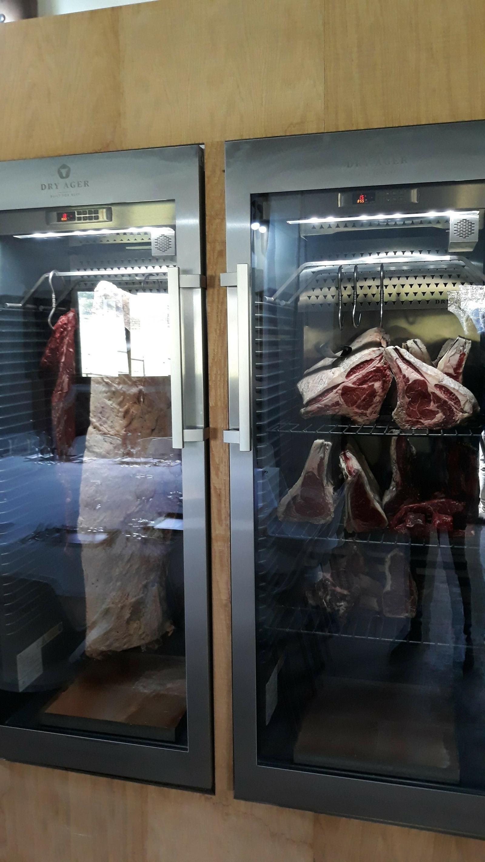 Cámaras de maduración de la carne.