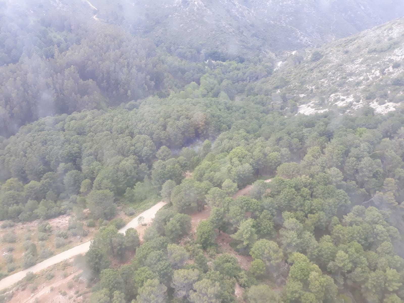 El paraje de Juanar, en Ojén.