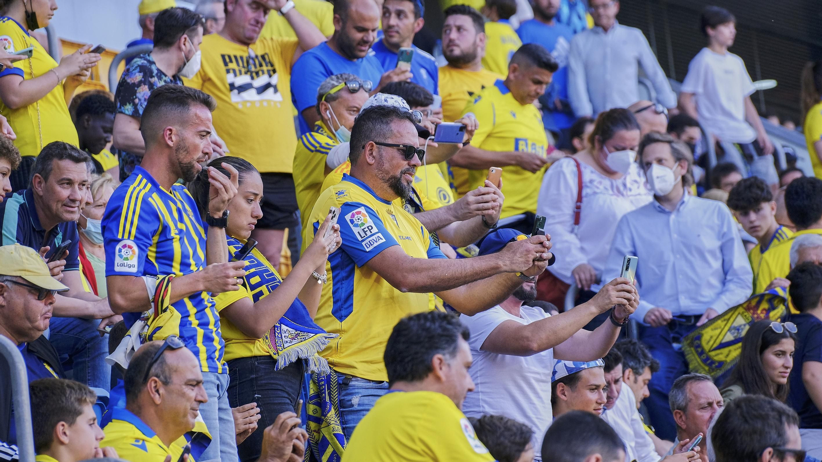 Ambiente  cadista durante el Cádiz CF - Real Madrid