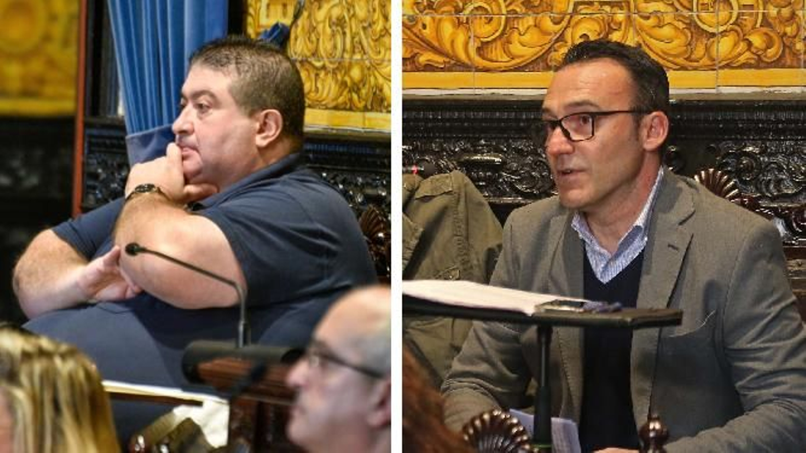 Antonio Gallardo y Jorge Domínguez, durante el mandato 2019-2023.