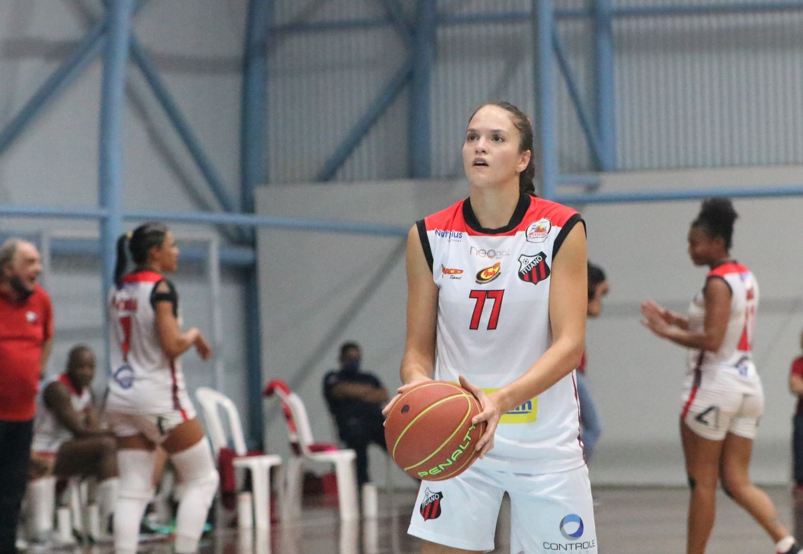 Iza Sangalli, durante un partido.