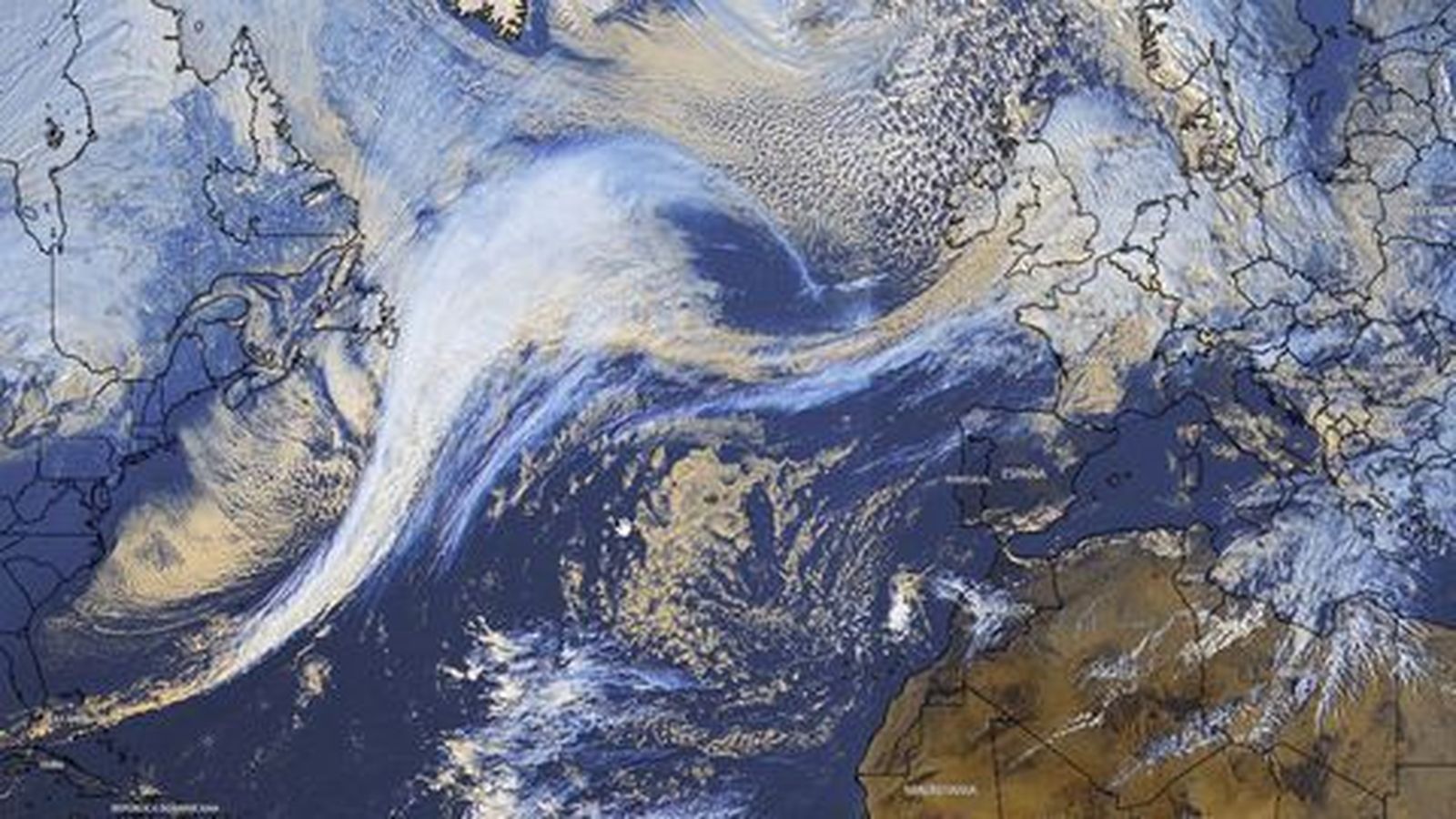 La borrasca Franklin llega este lunes a España.