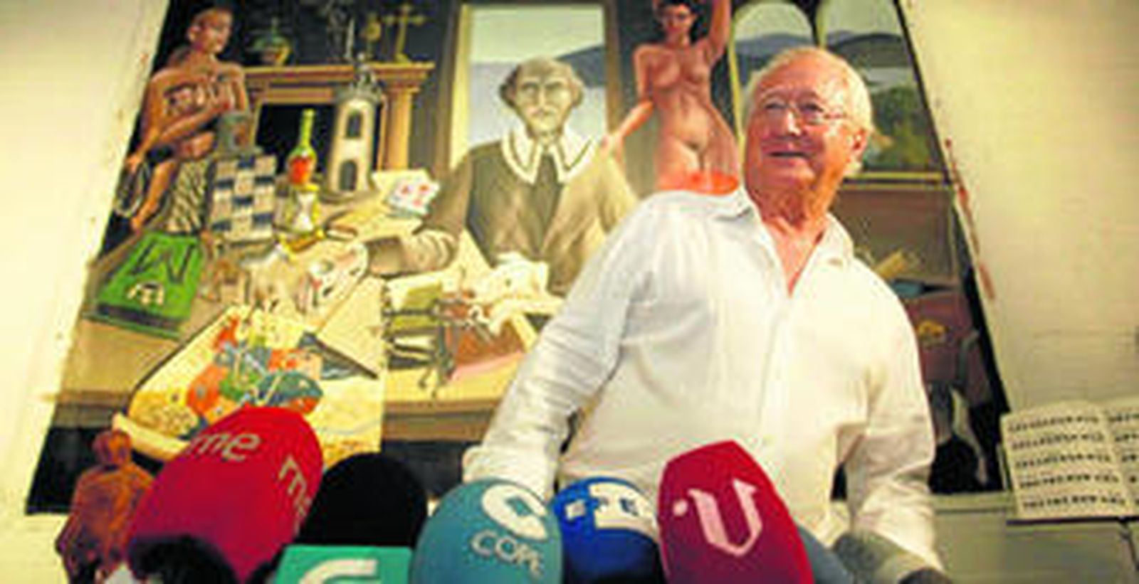 El ex senador José García Buitrón, ayer tras anunciar su candidatura.