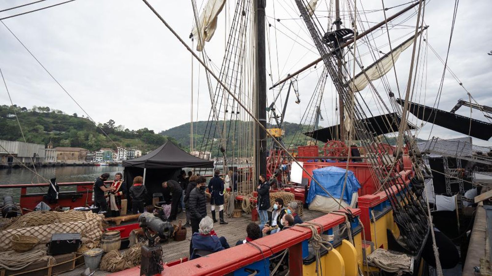 Un momento del rodaje de 'La Fortuna'.