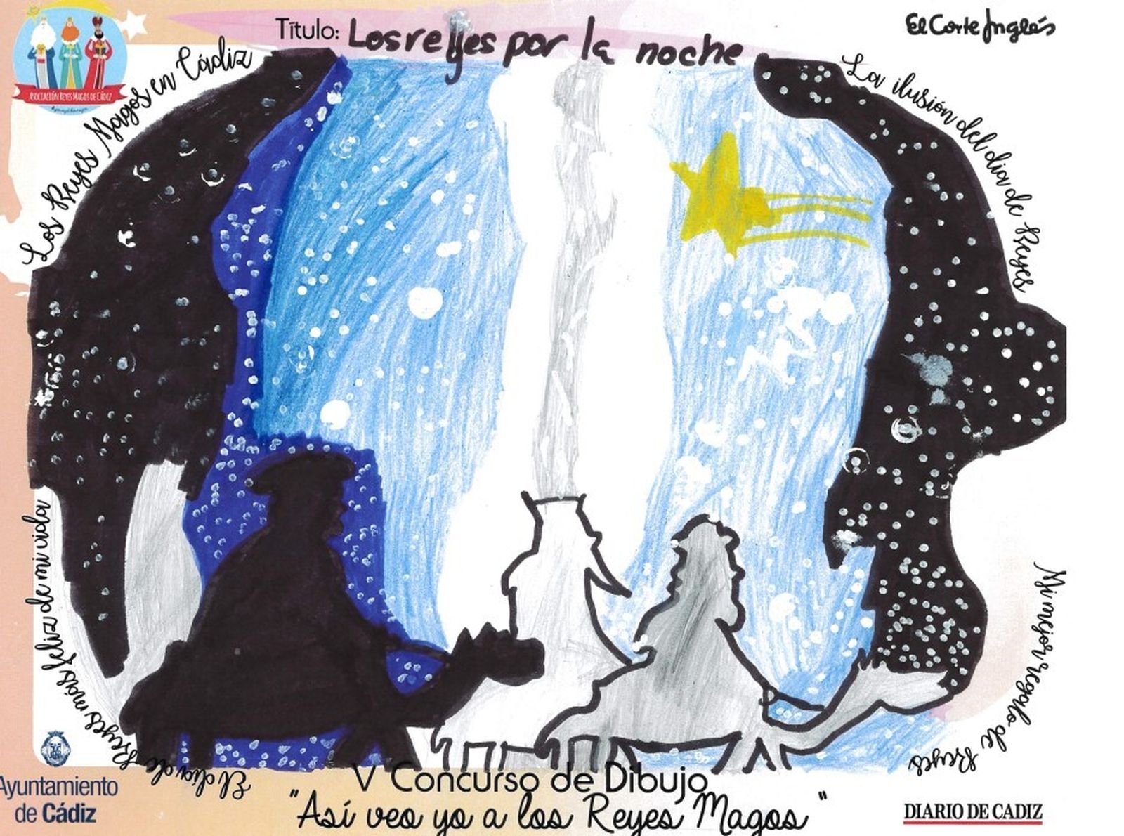 Los dibujos del concurso 'Así veo yo a los Reyes Magos'.