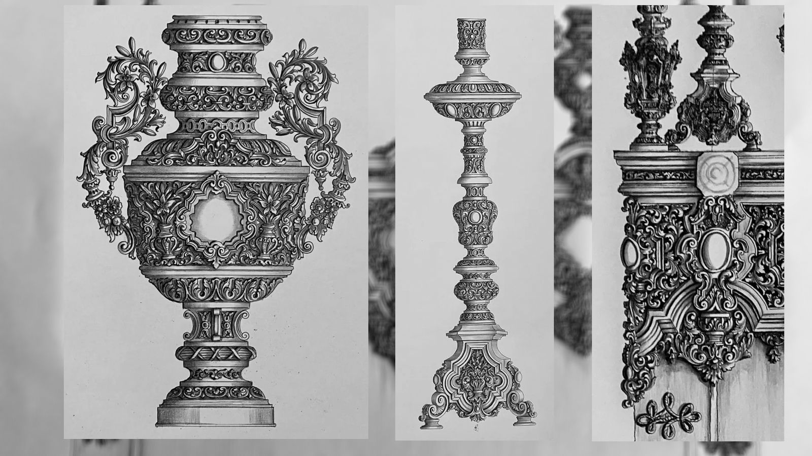 Jarras, candelería y detalles de los respiraderos