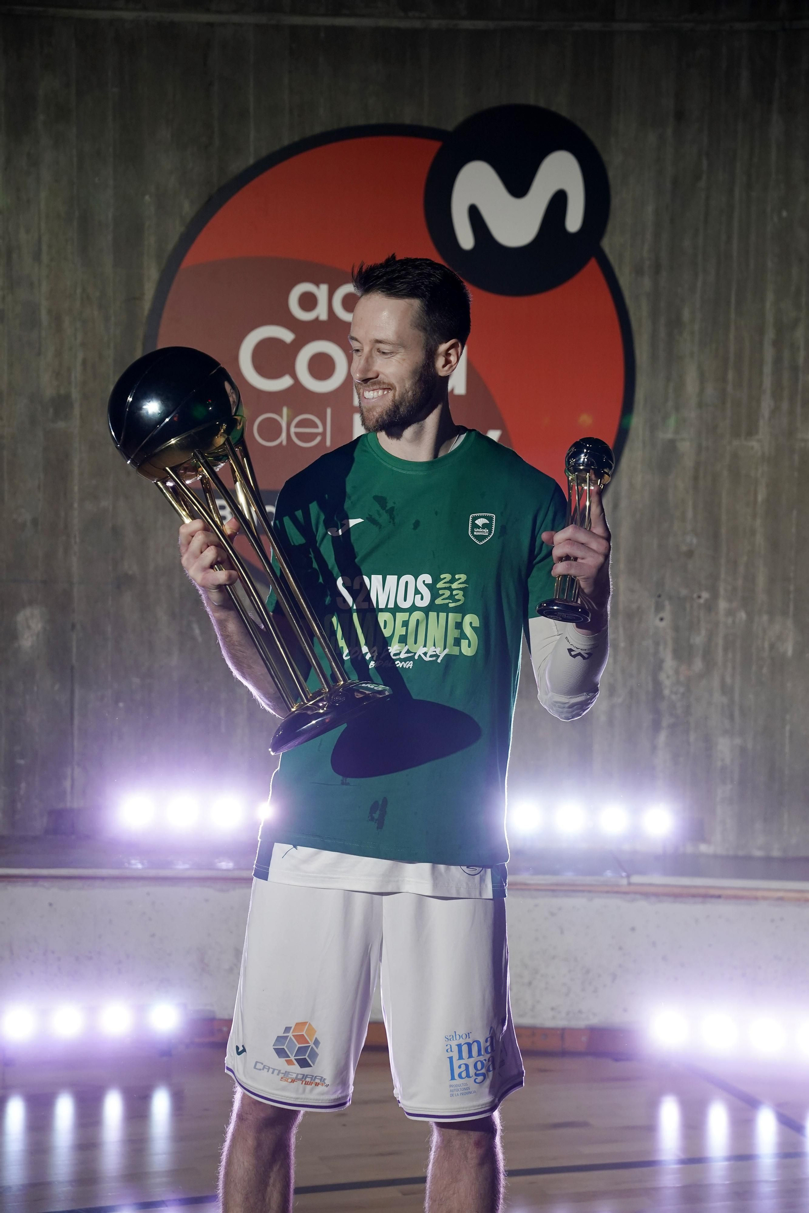 La sesión de fotos del Unicaja campeón