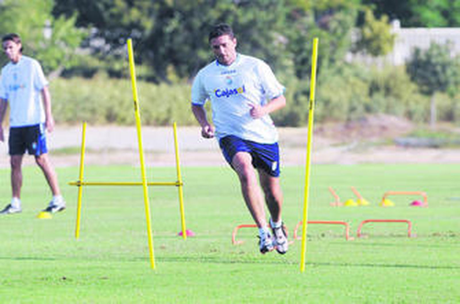 Viqueira fue uno de los azulinos que acudió ayer a entrenar.
