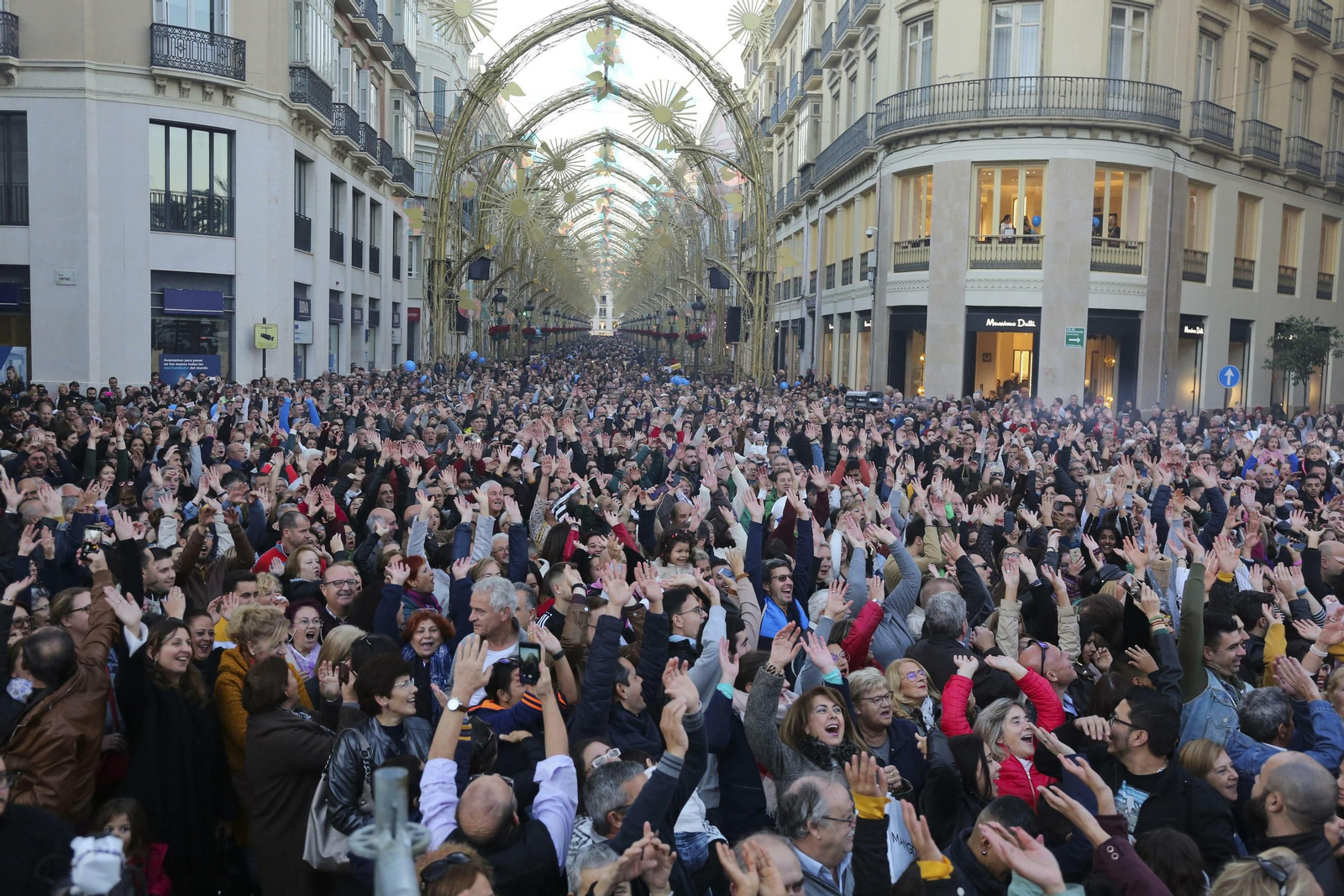 Las fotos de las luces de Navidad en Málaga Las fotos de las luces de Navidad en Málaga