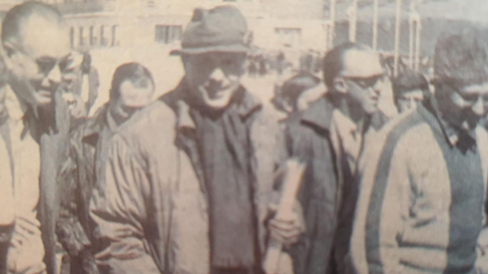 Manuel Fraga (en el centro), inaugurando el complejo Solynieve en Pradollano.