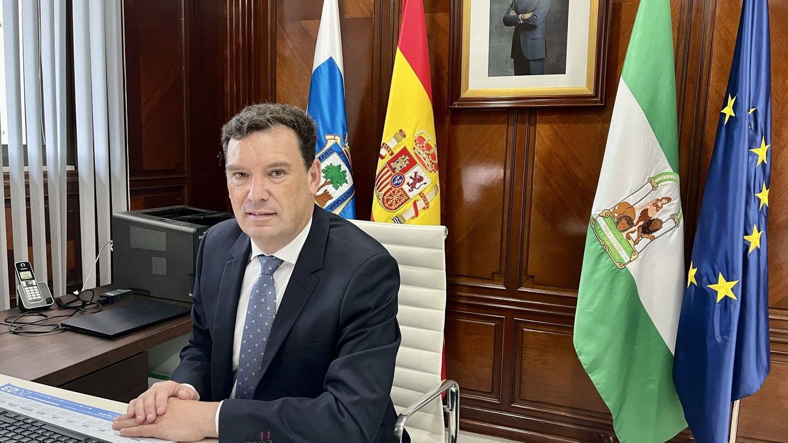 Alberto Santana, presidente del Puerto de Huelva.