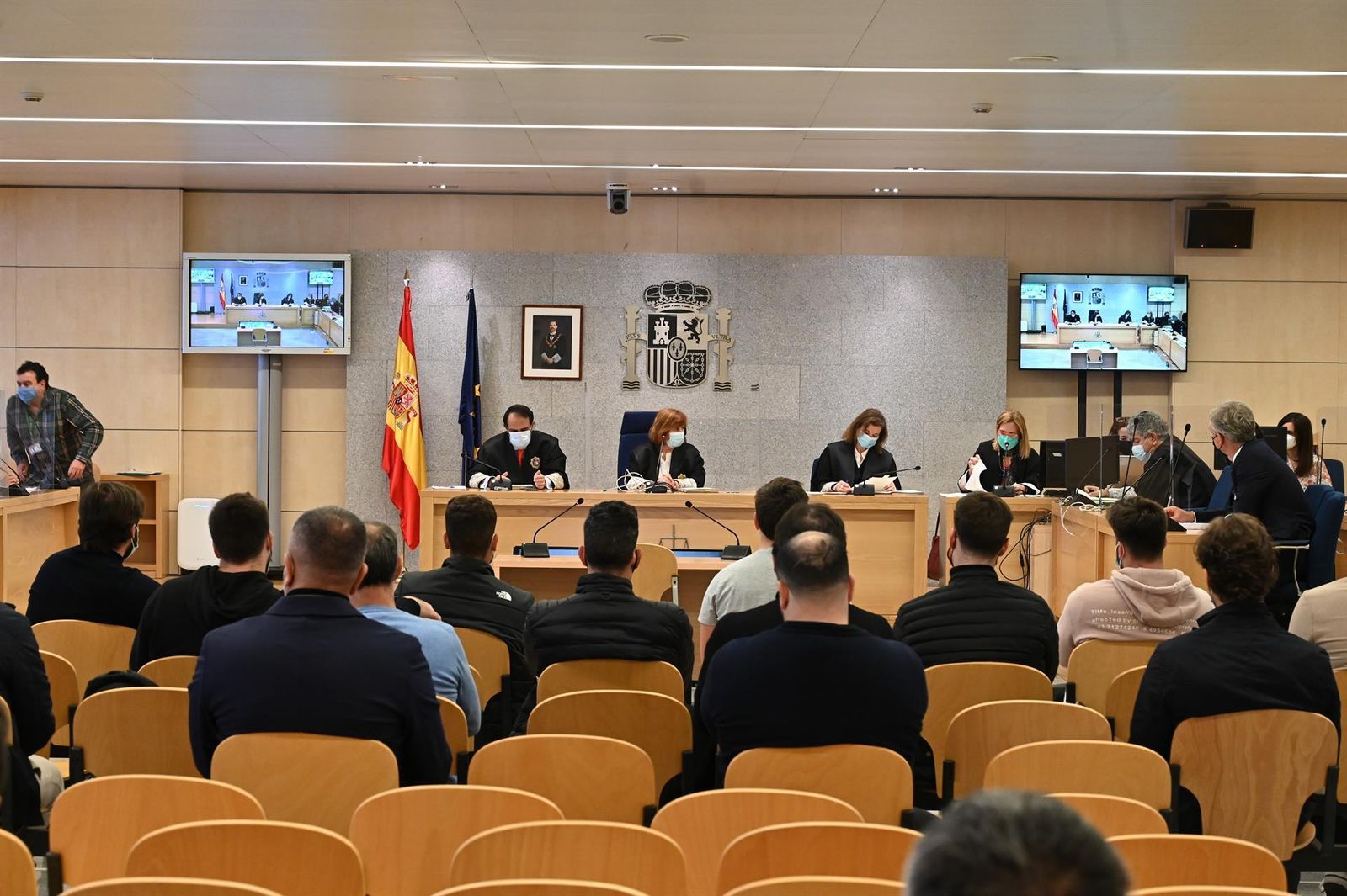 Un momento del juicio a los seis tenistas españoles por una de las mayores tramas de amaños