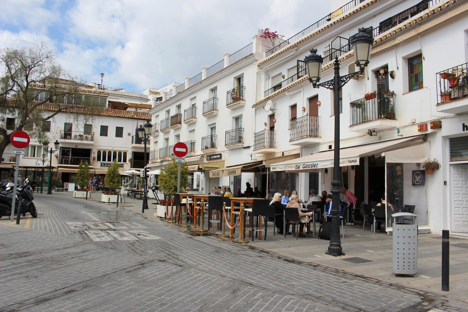 La calle Virgen de la Peña, en Mijas Pueblo.