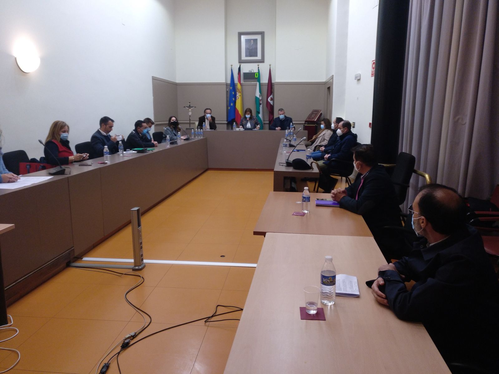 Un momento del pleno de expulsión de Baena.