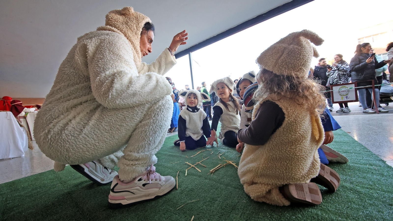 Belén viviente en el Colegio San José Fundación Xafer de Jerez