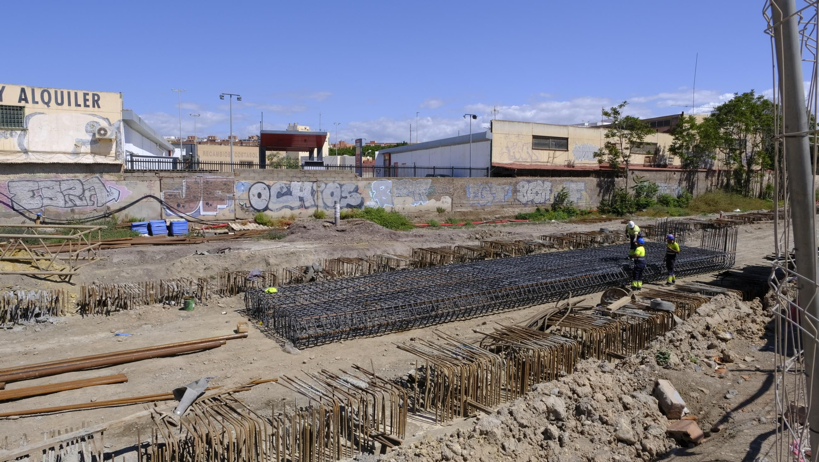 Las obras del soterramiento en Almería, en imágenes