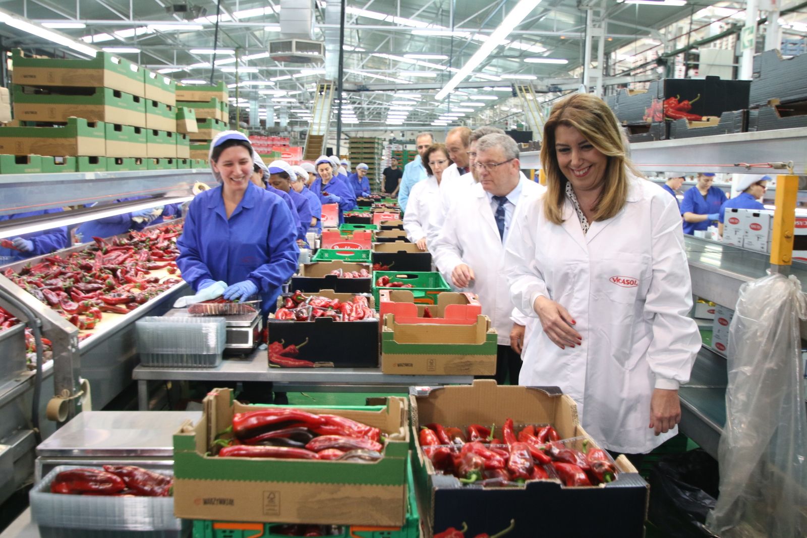 Las imágenes de la visita de Susana Díaz a Almería