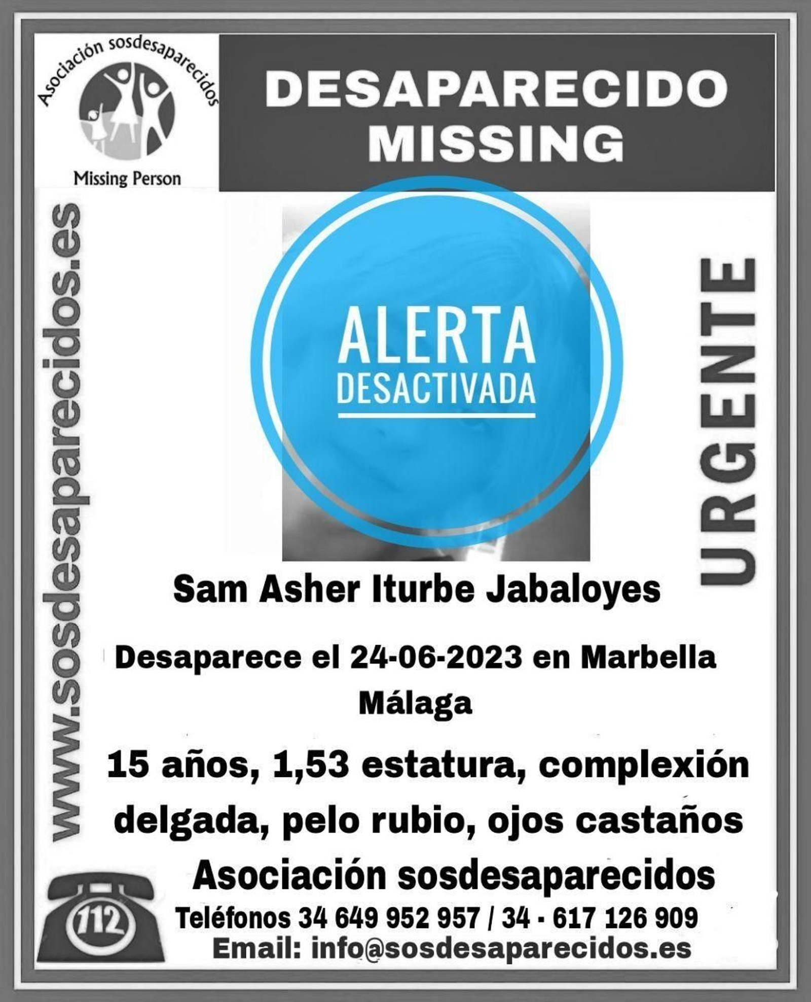 Encuentran al menor de 15 años desaparecido en Marbella