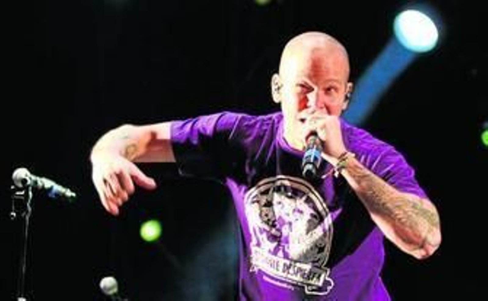 René Pérez, de Calle 13, durante su concierto del sábado en Territorios Sevilla.