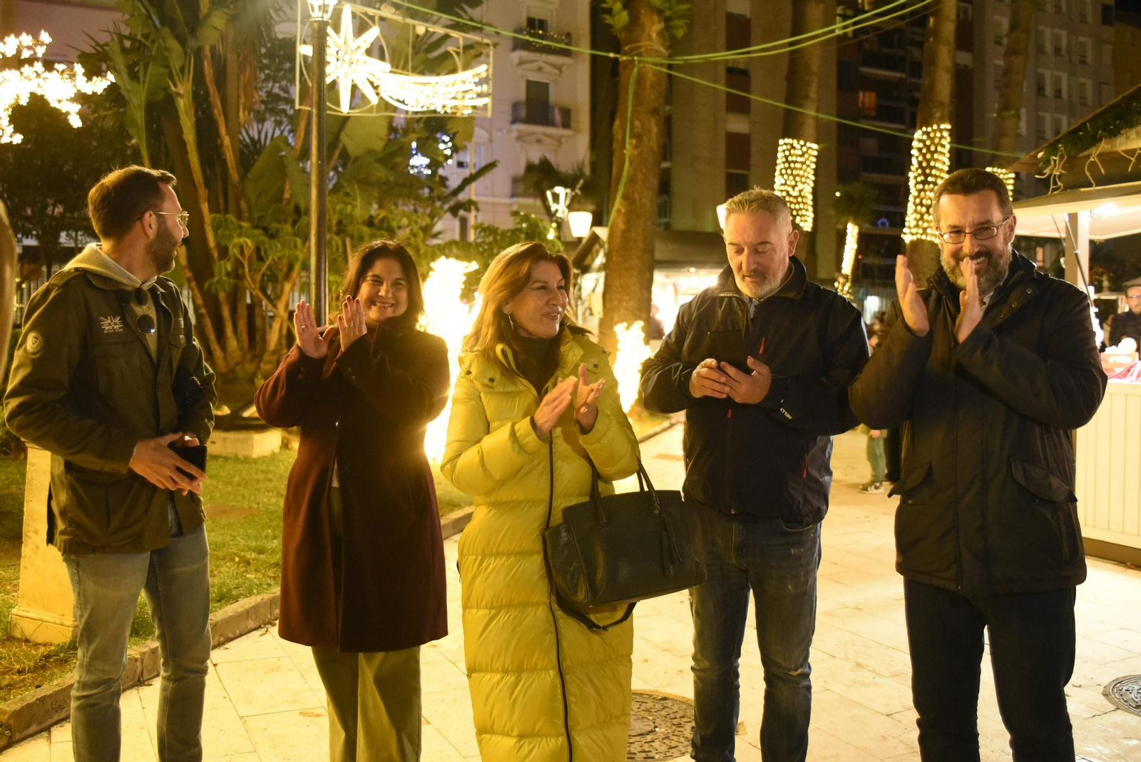 Fotos del poblado navideño de los Jardines Saccone de La Línea