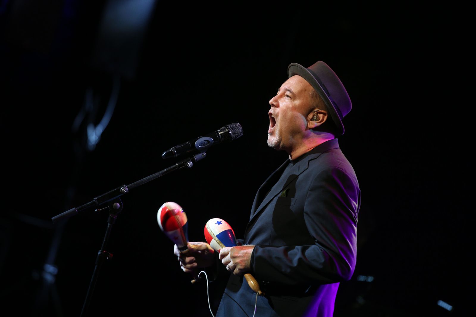 Rubén Blades, durante su concierto en el Teatro Cervantes.