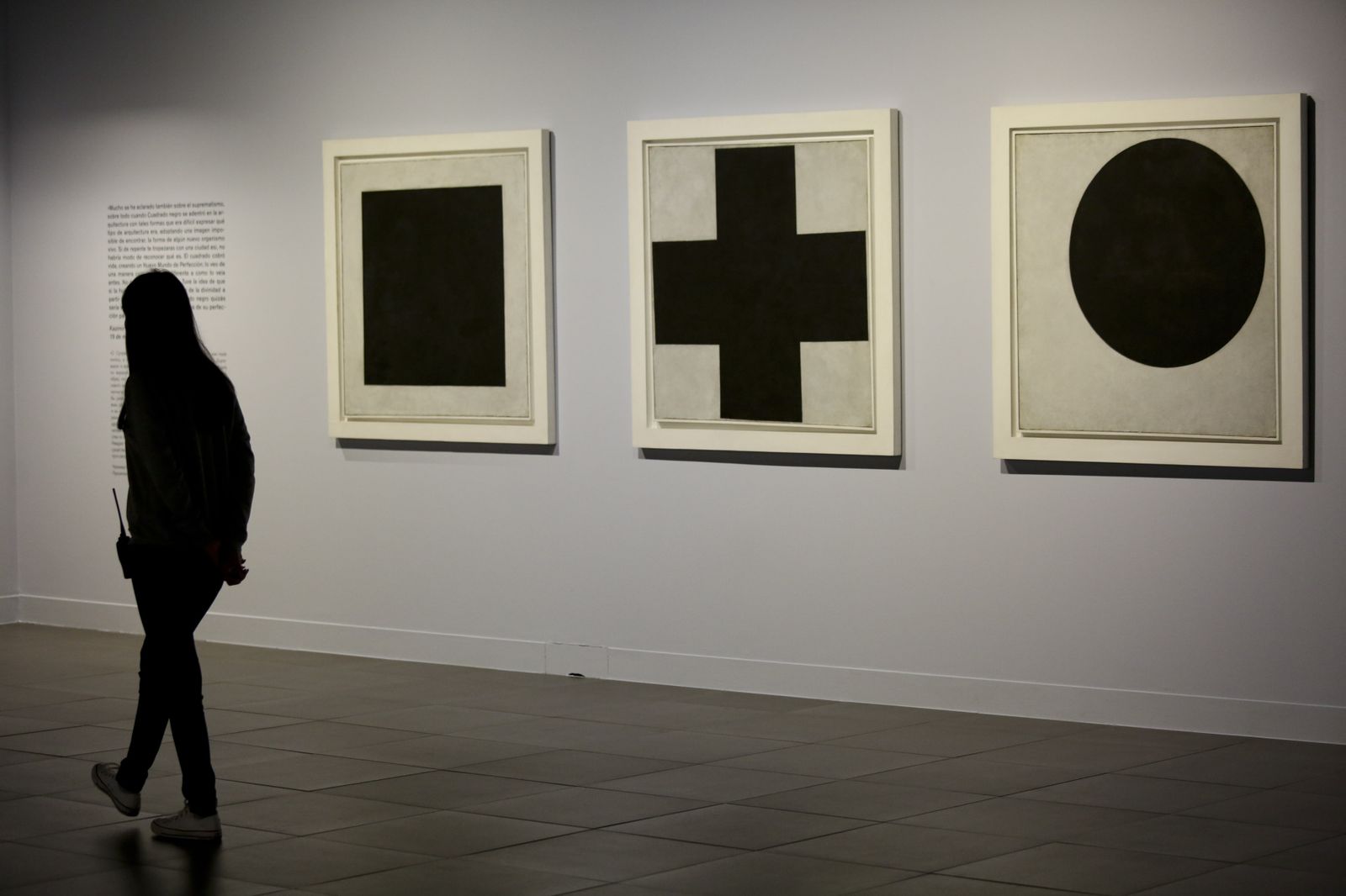 'Cuadrado negro', 'Cruz negra' y 'Círculo negro' (1923), de Kazemir Malévich.