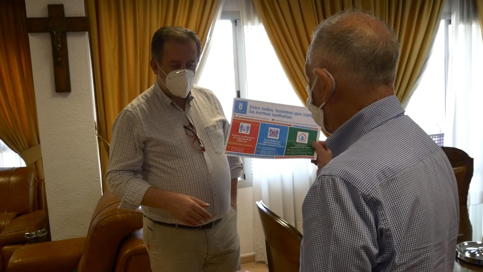 El alcalde de Roquetas y el edil de Turismo y Playas.