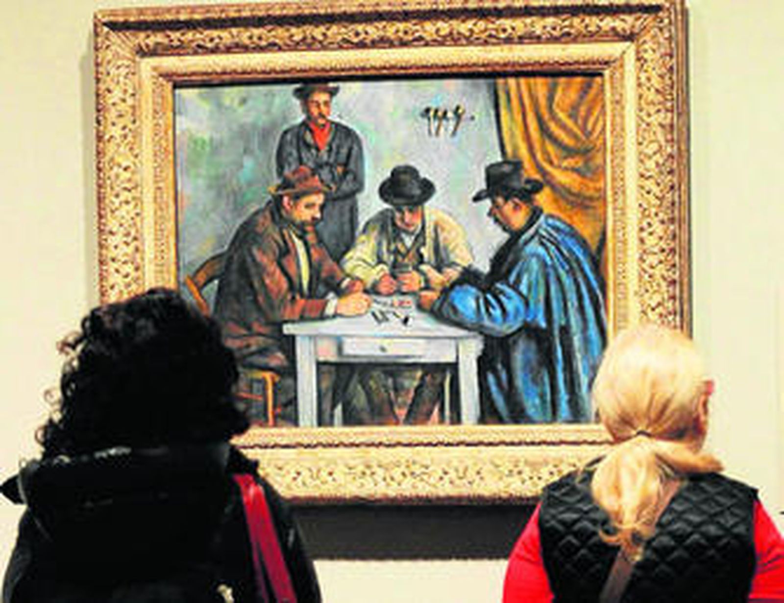 Una de las series de 'Los jugadores de cartas' en el Museo Metropolitano de Nueva York.