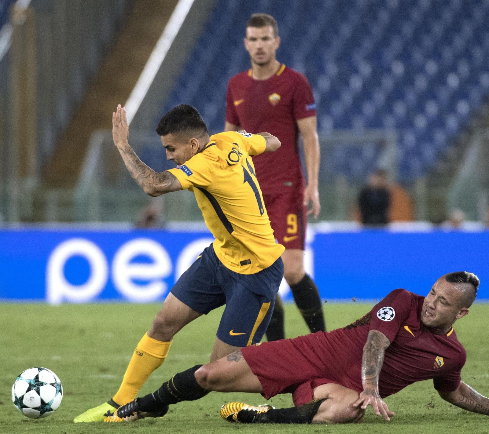 El Roma-Atlético de Madrid, en imágenes