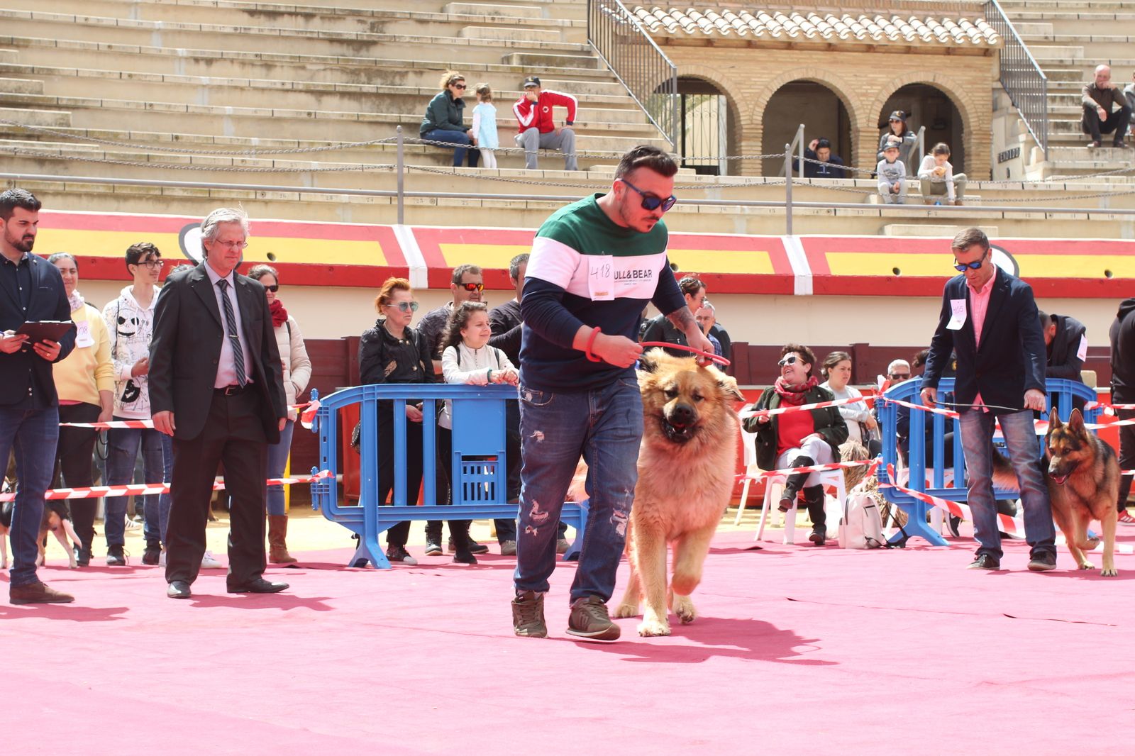Uno de los participantes en la competición de handler.