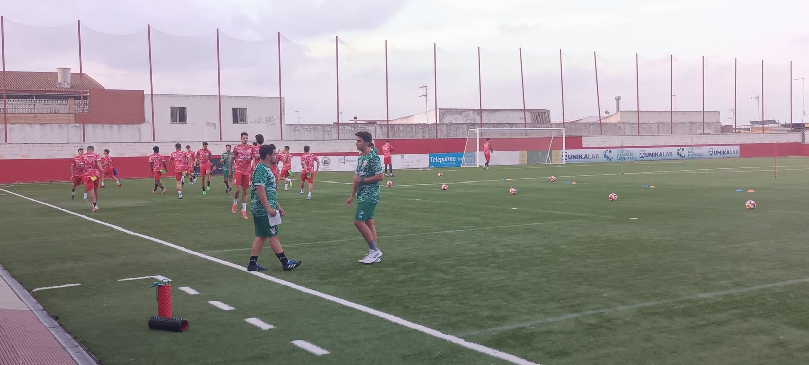 Entrenamiento de La Palma CF.
