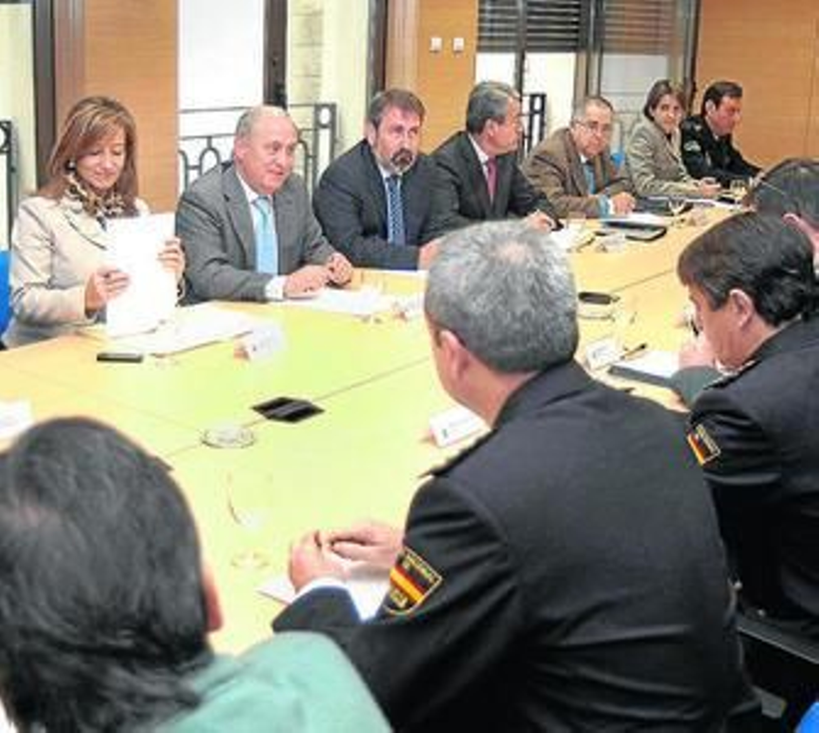 Un instante de la reunión preparatoria de ayer del Gran Premio de Motociclismo.