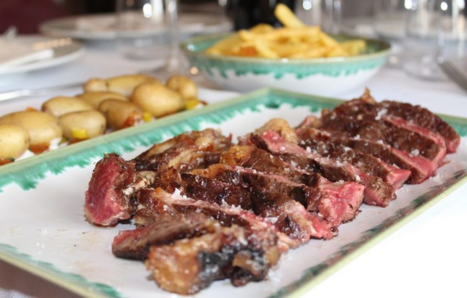 Una de las carnes de vacuno del asador La Perdida