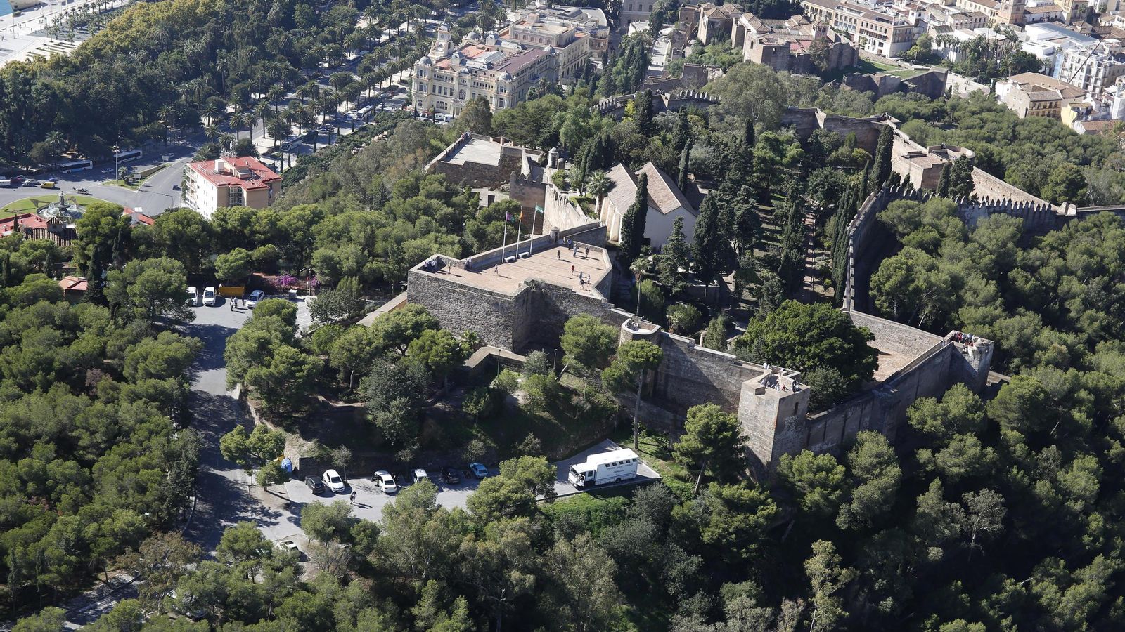 Vista del Castillo de Gibralfaro