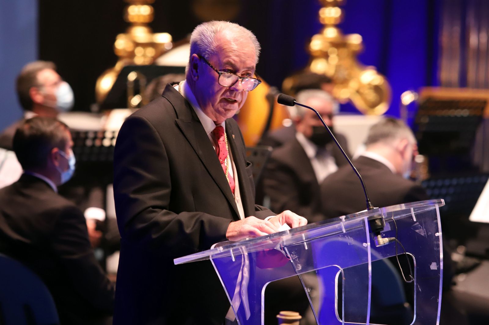 Imágenes del Pregón de la Semana Santa de Huelva 2021 de Eduardo Sugrañes