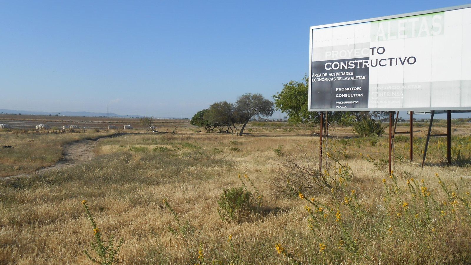 Zona de Las Aletas (Puerto Real) donde ahora se planea el proyecto LOGICA