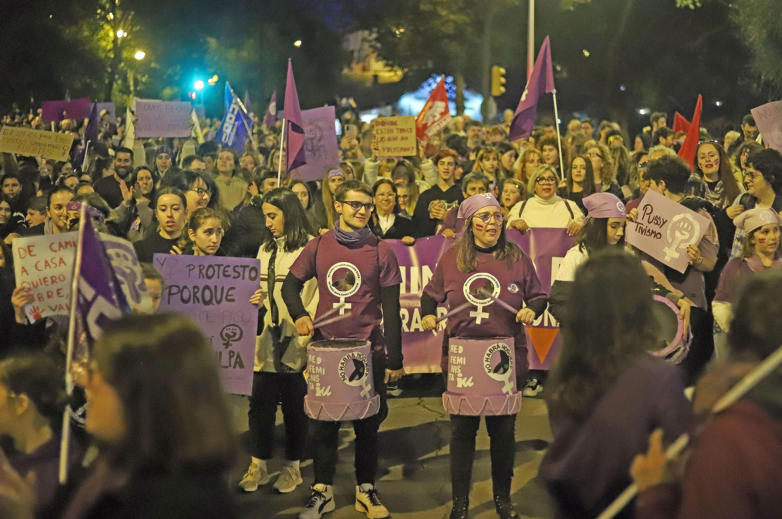 Imágenes de la manifestación del 8 de marzo, Día Internacional de la Mujer