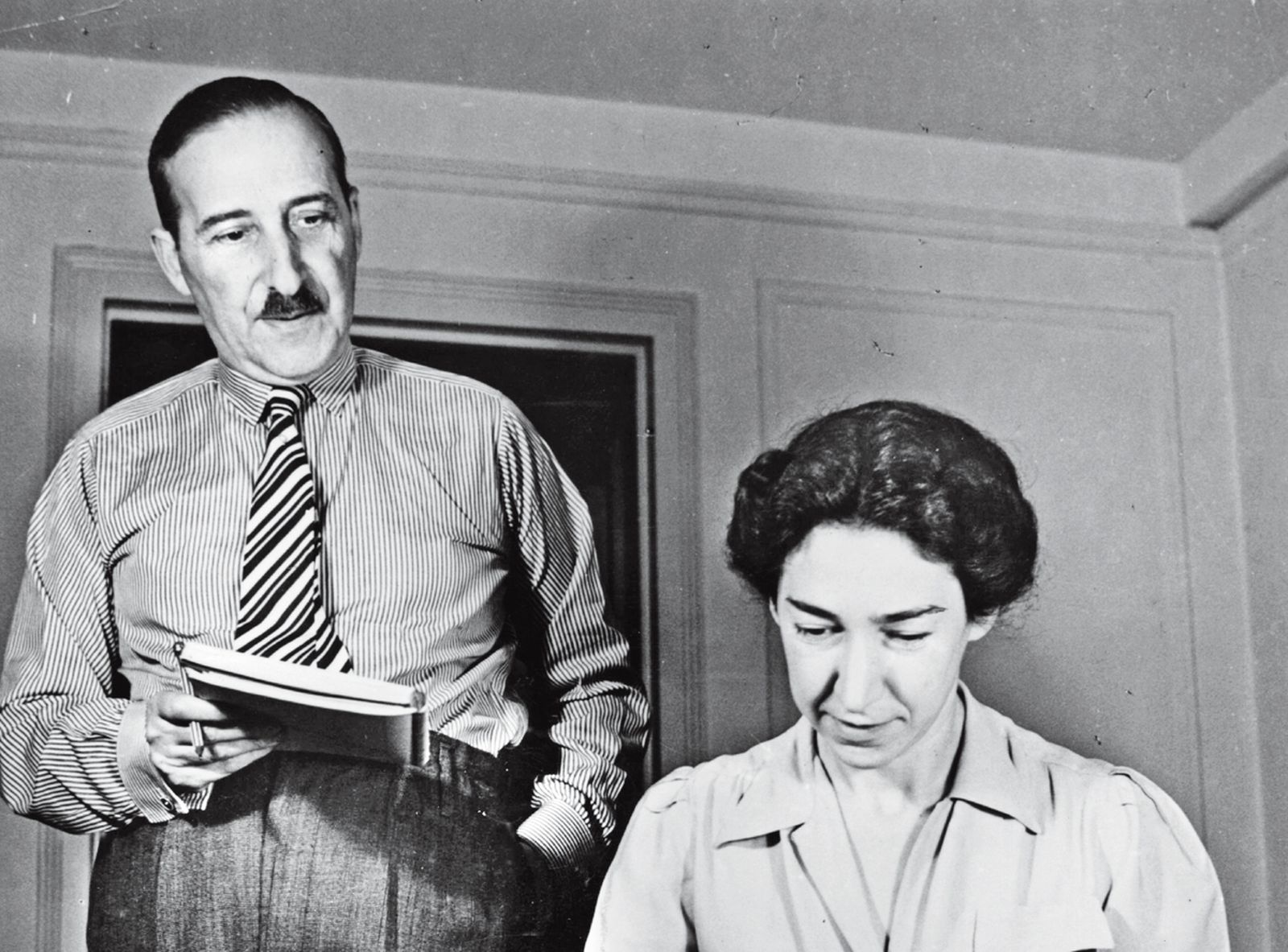 Imagen de Stefan Zweig  y Lottte Altmann, segunda esposa del escritor