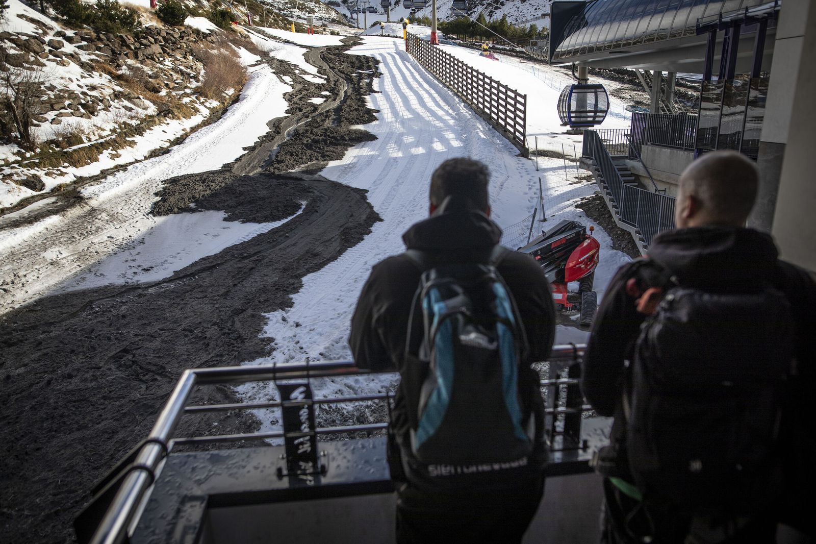 Barro en la pista de El Río, en una imagen de archivo.