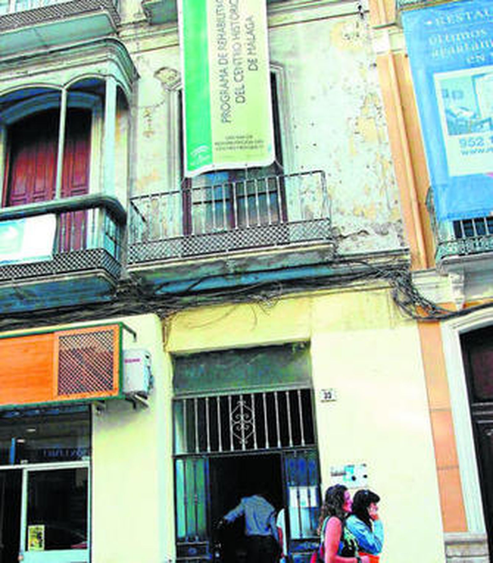 Un edificio del centro en el programa de rehabilitación.