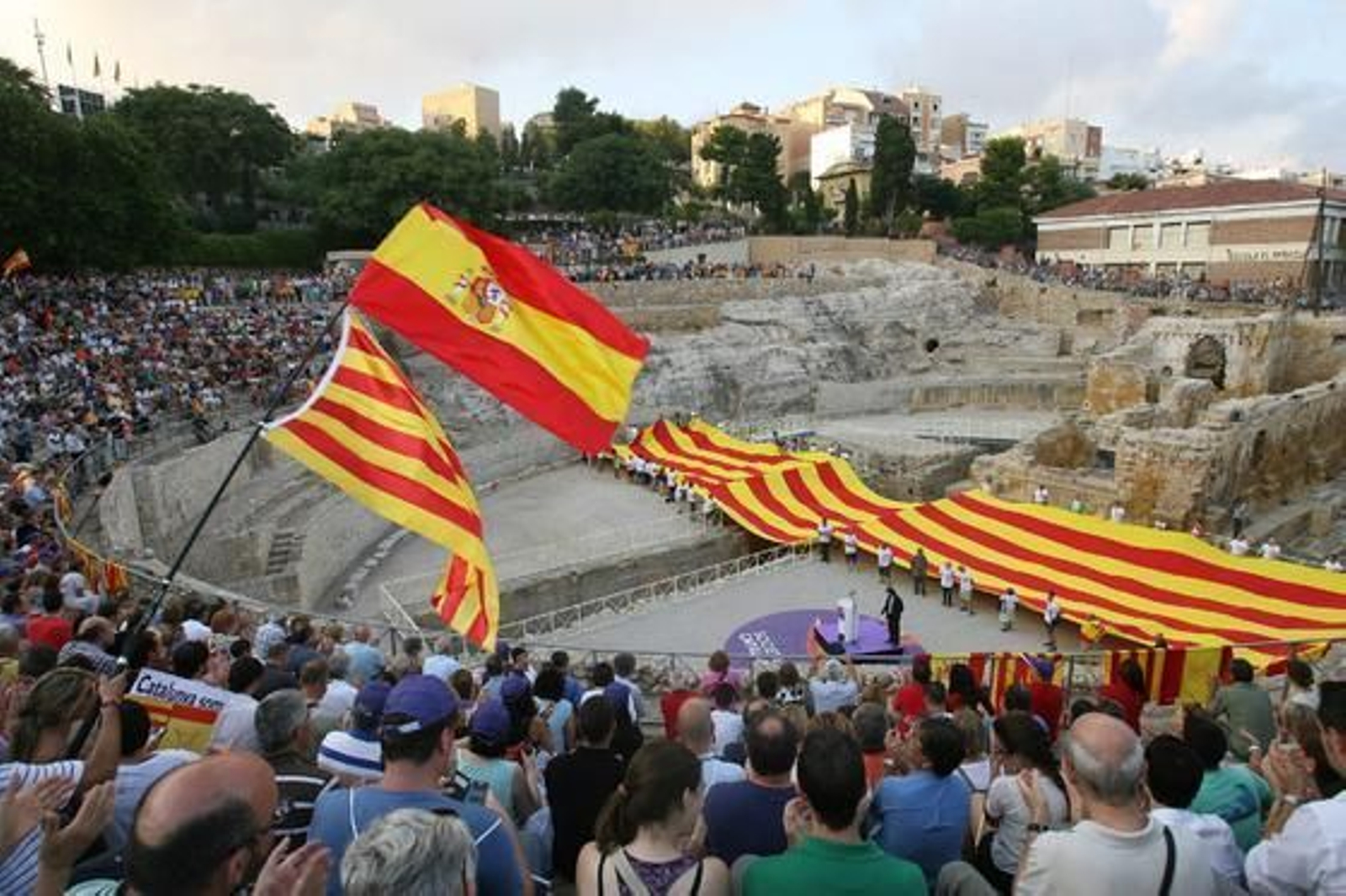 Manifestación en Tarragona contra la consulta