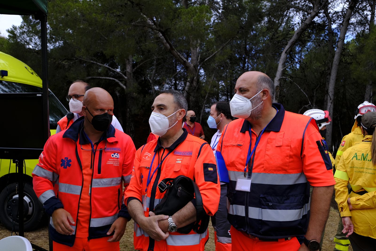 Fotogalería simulacro incendio forestal. Parque periurbano de Castala. Berja (Almería)