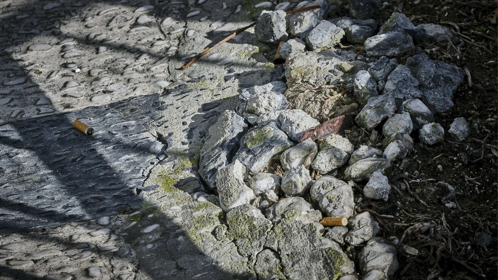 Estado del pavimento en plaza San Juan de Dios